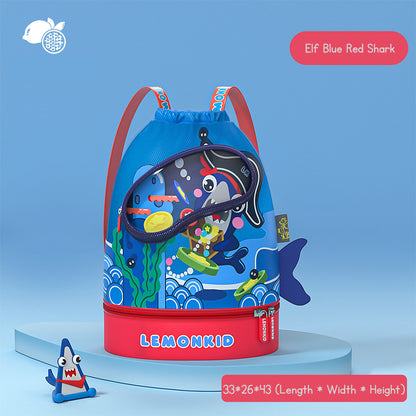 Children's Multi-functional Swim Bag with Drawstring Closure, Beach Bag.