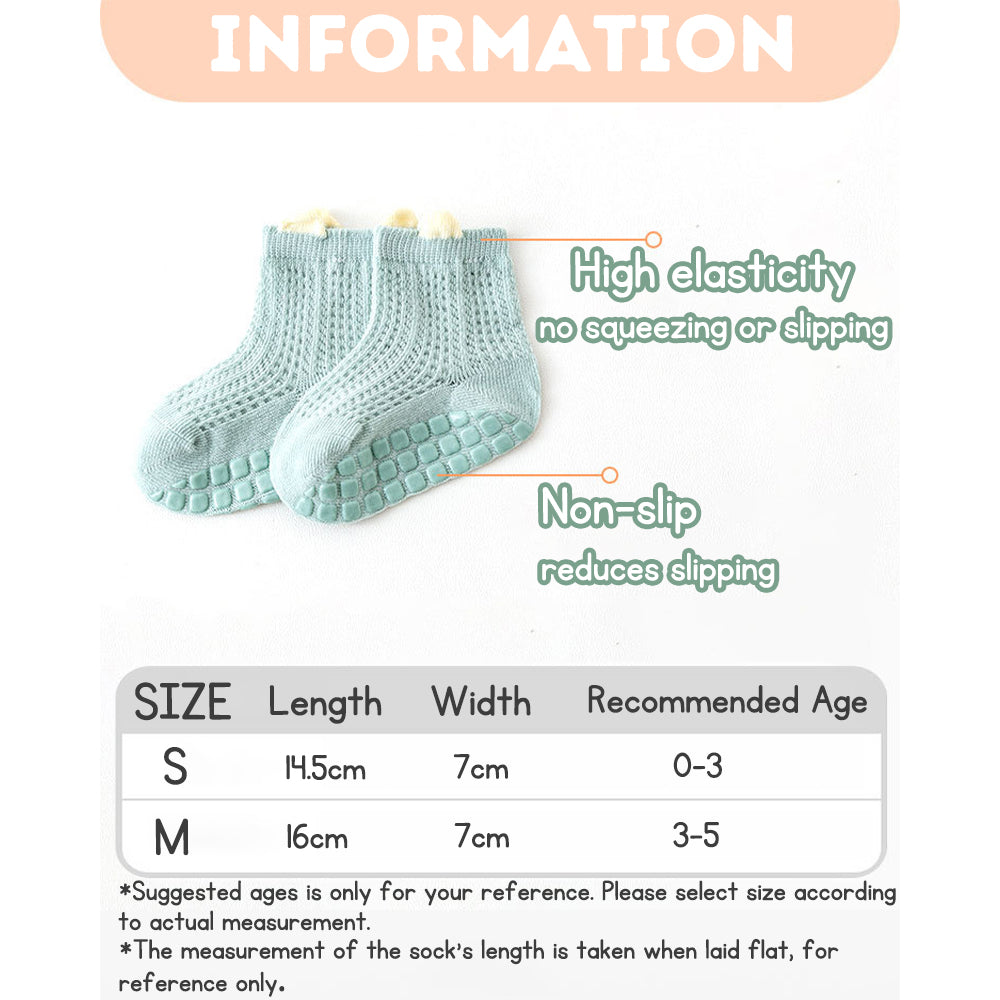 Infant Anti-Slip Socks Baby Walking Socks Children's Breathable Mesh Athletic Non-Slip Socks