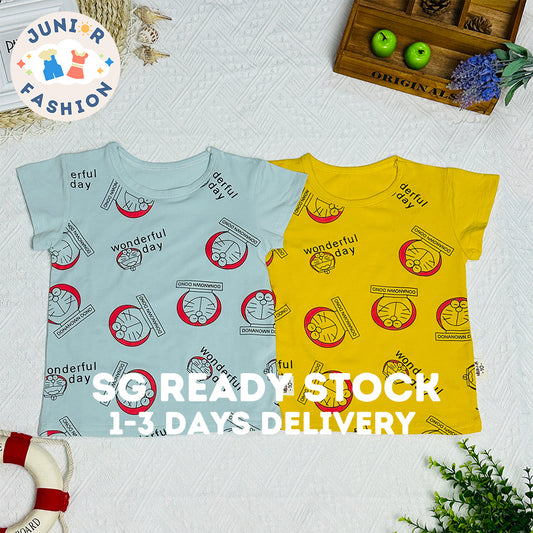 2023 Summer New Cartoon Print Personalized Casual Round Neck Short Sleeve T-shirt for Boys.