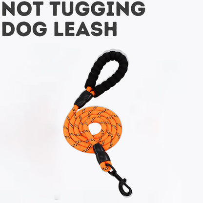 Nylon Braided Reflective Round Dog Leash, Explosion-proof and Shock-absorbing Dog Walking Leash