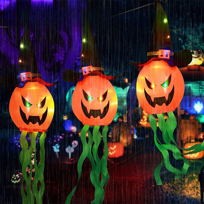 Halloween Decoration Pumpkin String Light Wizard Hat LED Light Scary Atmosphere Indoor Outdoor Home Party Decoration