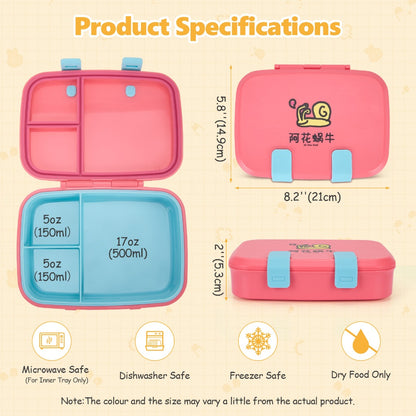Kids Detachable Lunch  Box Lightweight Bento Box Picnic Box