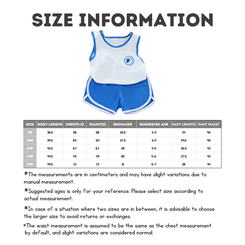 kids T-shirt Cartoon Sleeveless Sports Vest Boys And Girls Sleeveless Vest Set Baby pyjamas Childrens Singlet