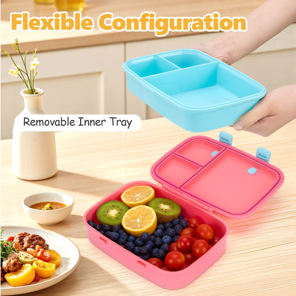 Kids Detachable Lunch  Box Lightweight Bento Box Picnic Box