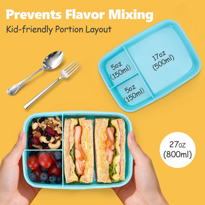 Kids Detachable Lunch  Box Lightweight Bento Box Picnic Box