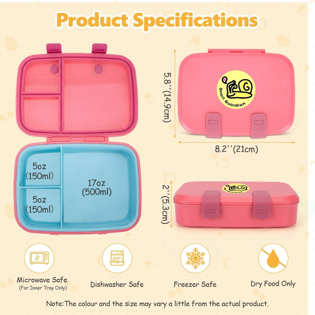 Kids Detachable Lunch  Box Lightweight Bento Box Picnic Box
