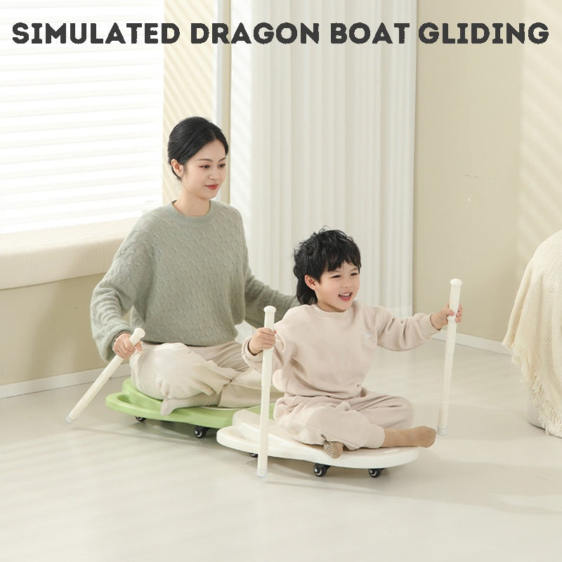 Silent Universal Wheels Kids Balance Slide Board, Multifunctional Sensory Training Scooter