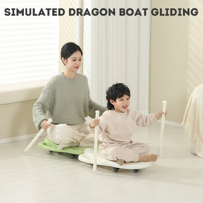 Silent Universal Wheels Kids Balance Slide Board, Multifunctional Sensory Training Scooter