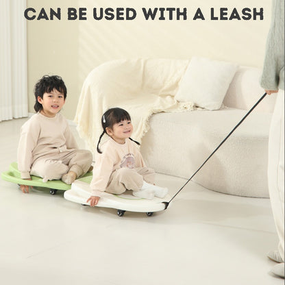 Silent Universal Wheels Kids Balance Slide Board, Multifunctional Sensory Training Scooter