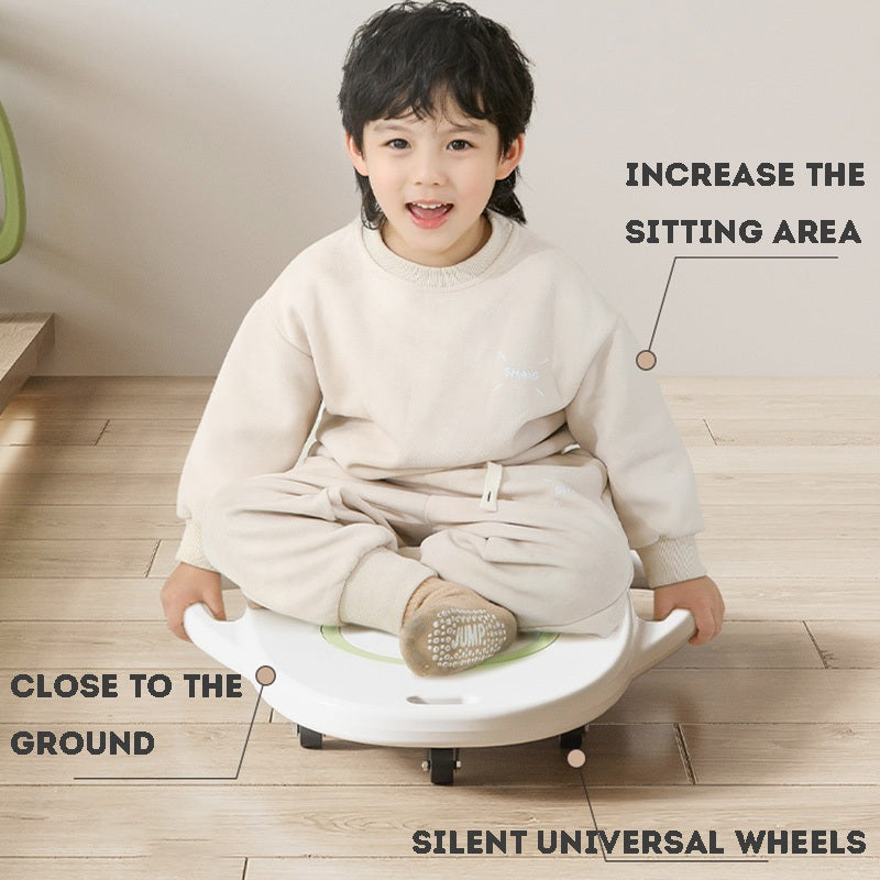 Silent Universal Wheels Kids Balance Slide Board, Multifunctional Sensory Training Scooter