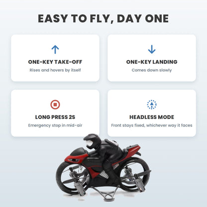 R/C Flying Motorcycle AF903 Mini Drone Remote Control Bike 2.4GHz 360 Flip LED Altitude Hold Toy for Kids Teens Gift