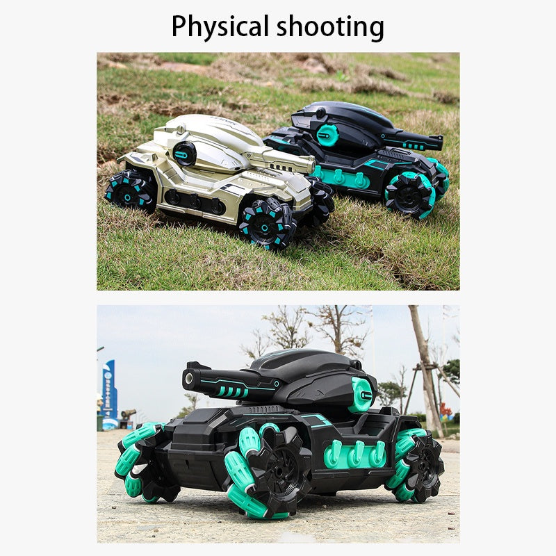 Remote or Gesture Control Battle Tank Shoots Water Pellet and able to move sideward