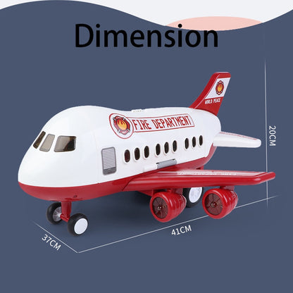 Transport Cargo Airplane Toy with Music and Light, Toy Airplane Car Toy Play Set with Vehicle Car Toy