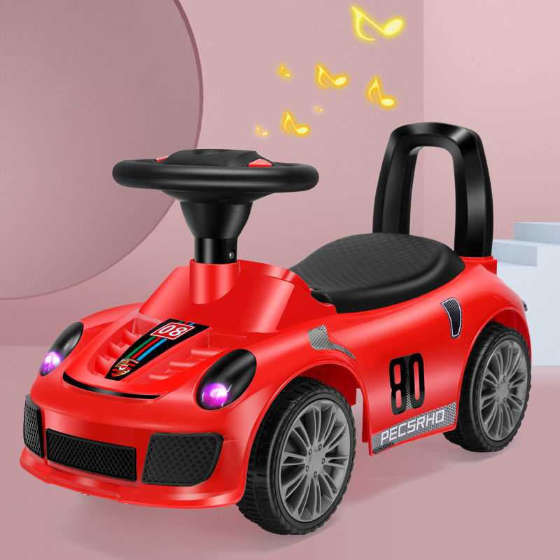 SG Local Delivery Toddler Ride On Pusher Car With Music Exercises Children's Walking Ability And Exercises Legs