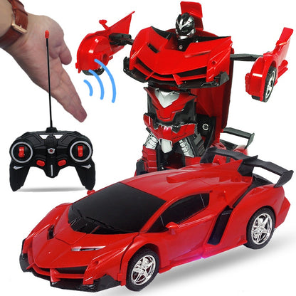 Cool Transformers remote control car with proximity sensor opening and closing is a great gift for children.