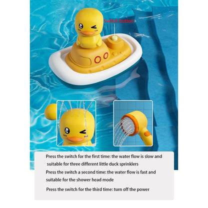 Baby Bathtub Toys Duck Water Toys Toddler Bath Toys for Kids Ages 1-3 Bathtub Shower Head