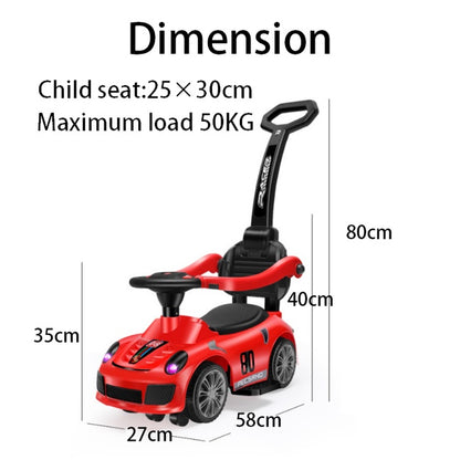 SG Local Delivery Toddler Ride On Pusher Car With Music and Handle Exercises Children's Walking Ability And Legs