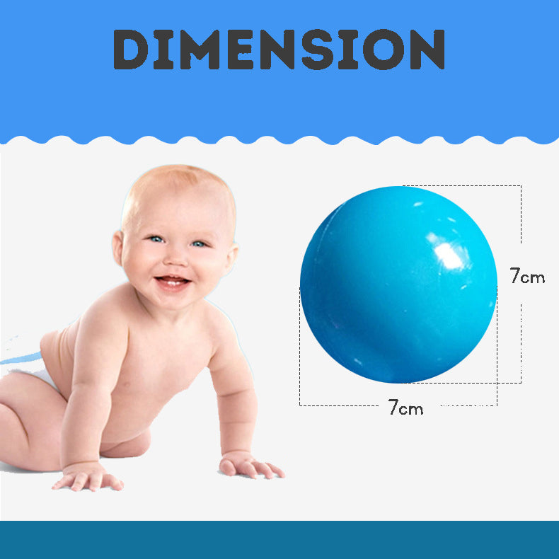 50 OR 100 Pcs 7cm Ocean Ball Indoor Playground Toy for Children, Thickened, Odorless and Non-Toxic