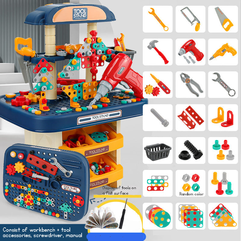 Kid's electric screw workbench pretending to work realistic screw toy suitable as gift for boys and girls