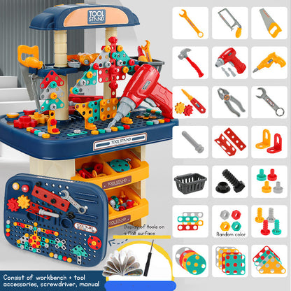 Kid's electric screw workbench pretending to work realistic screw toy suitable as gift for boys and girls