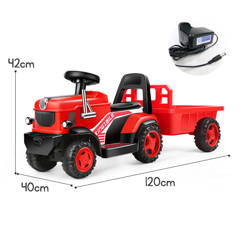 Kids Electric Car Tractor Ride On Car Toy Car With A Bucket Rideable Car