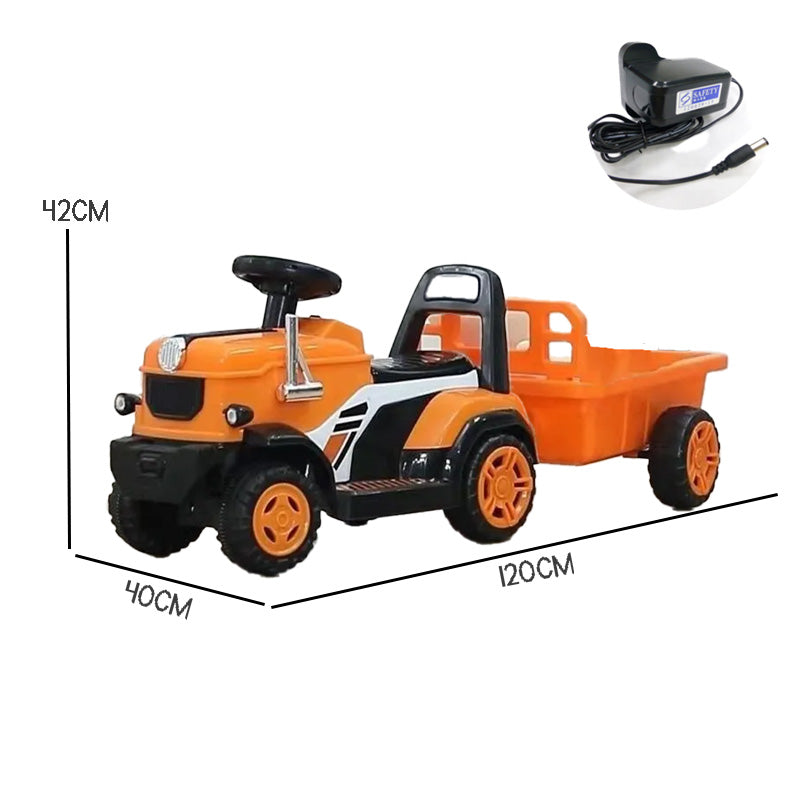 Kids Electric Car Tractor Ride On Car Toy Car With A Bucket Rideable Car Safety Mark Charger