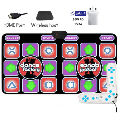 Dancing Mat Wireless Dance Mat Game Indoor Dancing Pad Double Dancing Mat Multi-Function for PC TV