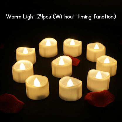 Smokeless LED Atmosphere Electronic Candle Lights for Halloween, Christmas, Proposing, Confessing, Wedding, and Other Festive Occasions