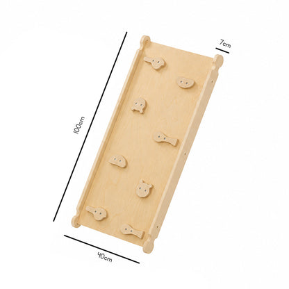 3-in-1 Wooden Climbing Frame for Kids – Indoor & Outdoor Playgym Set with Slide, Ladder & Arch