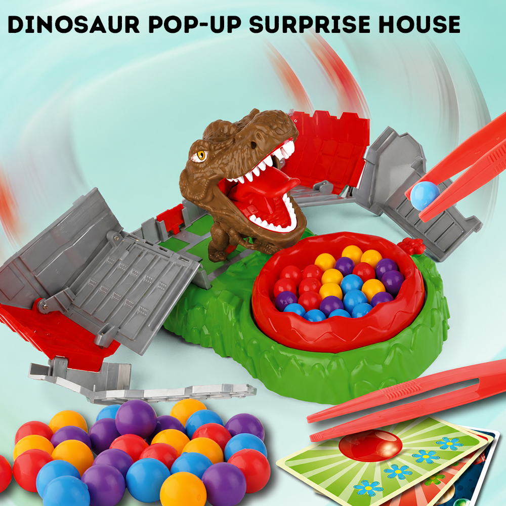 Kids Surprise Prank Toy and Party Game Collection, Balloon Popping Hammer Challenge, Pop-Up Pirate Barrel, Dinosaur Surprise House and Multiplayer Interactive Toys