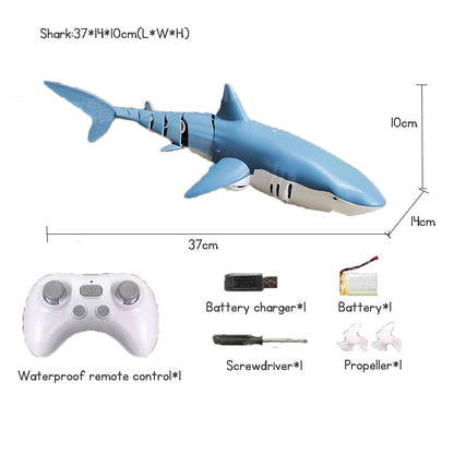 Kid's remote control shark Toy electric toy  rc toy water toy cool lights and water spray gift for boys