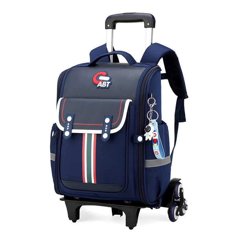 Kids Trolley Backpack Detachable Trolley Bag Luggage School Bag With Wheels