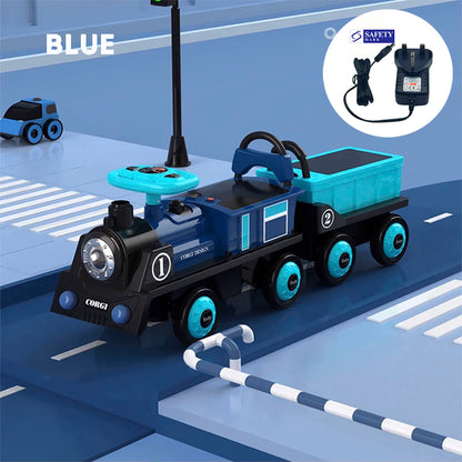 Children Electric Ride On Train Toy Remote Control Electric Train Double Seat Toy Car Sliding Car