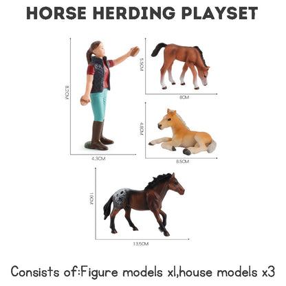 Simulation Poultry Farm Animal Model Pretend Play Farmer Figures Toys Farm Animal Toys For Kids