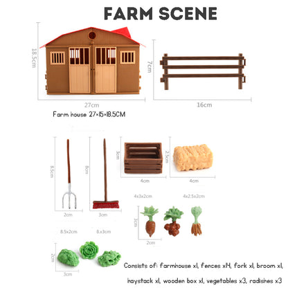 Simulation Poultry Farm Animal Model Pretend Play Farmer Figures Toys Farm Animal Toys For Kids