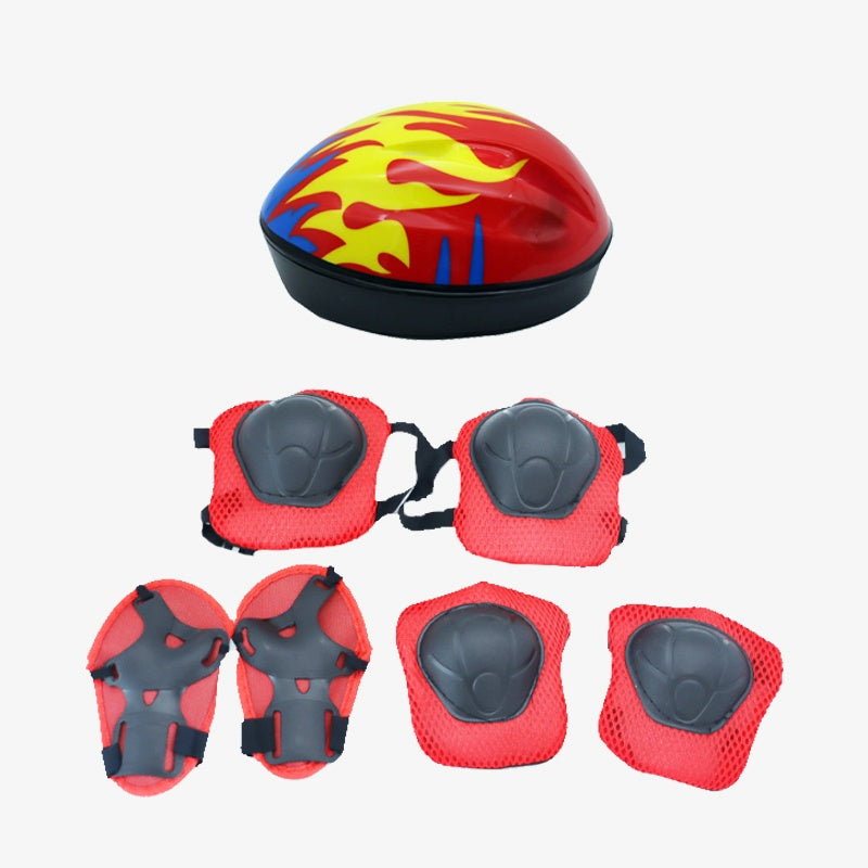 Basic Safety Kids Helmet and Elbow and Knee Guard for Bike Trike and Scooter