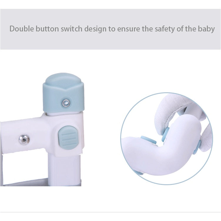 Vertically Liftable Baby Bed Guardrail Baby Anti-fall Bed Fence Guardrail Double Button Switch Design Baby Safety Fence