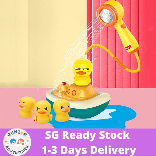 Baby Bathtub Toys Duck Water Toys Toddler Bath Toys for Kids Ages 1-3 Bathtub Shower Head