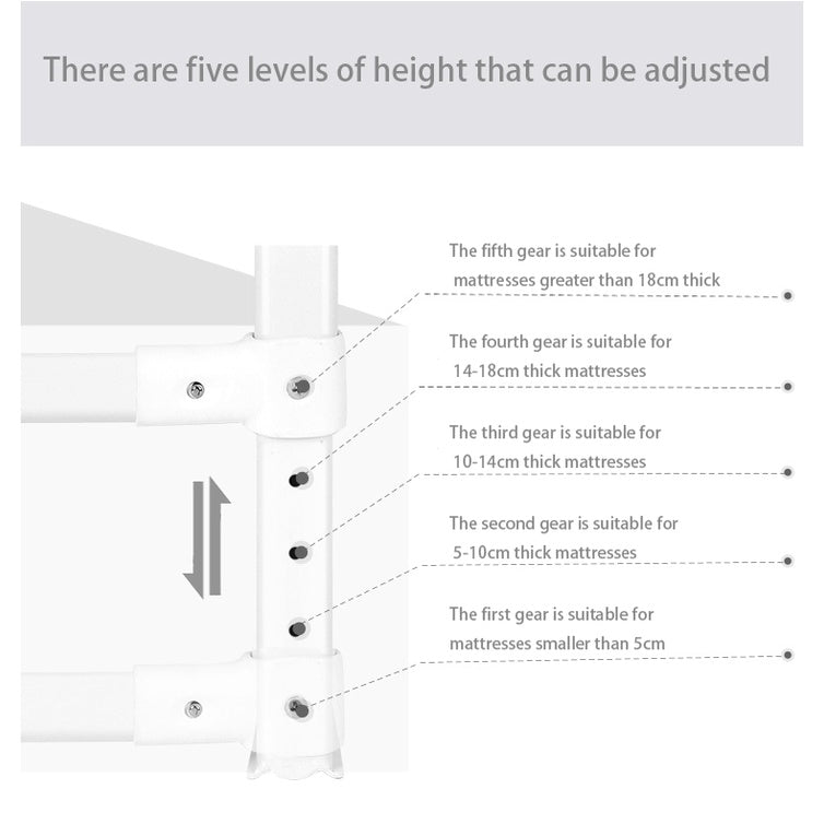 Vertically Liftable Baby Bed Guardrail Baby Anti-fall Bed Fence Guardrail Double Button Switch Design Baby Safety Fence