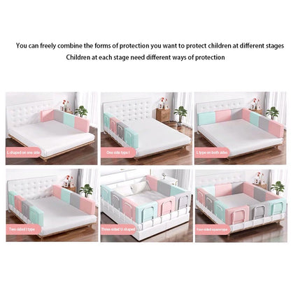 SG Local Delivery Vertically Liftable Baby Bed Guardrail Baby Anti-fall Bed Fence Guardrai