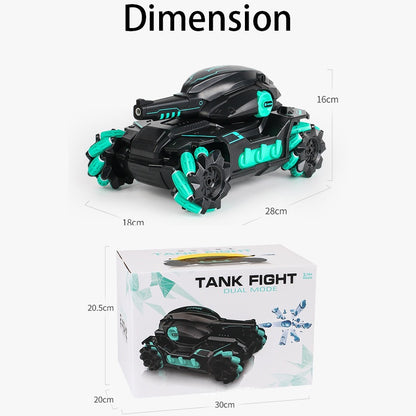 Remote or Gesture Control Battle Tank Shoots Water Pellet and able to move sideward