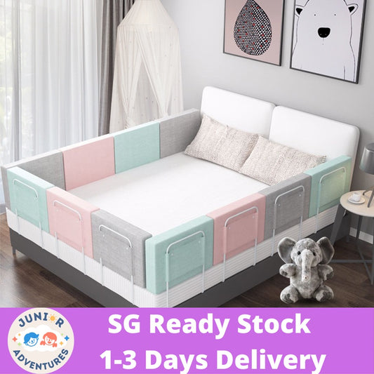 SG Local Delivery Vertically Liftable Baby Bed Guardrail Baby Anti-fall Bed Fence Guardrai