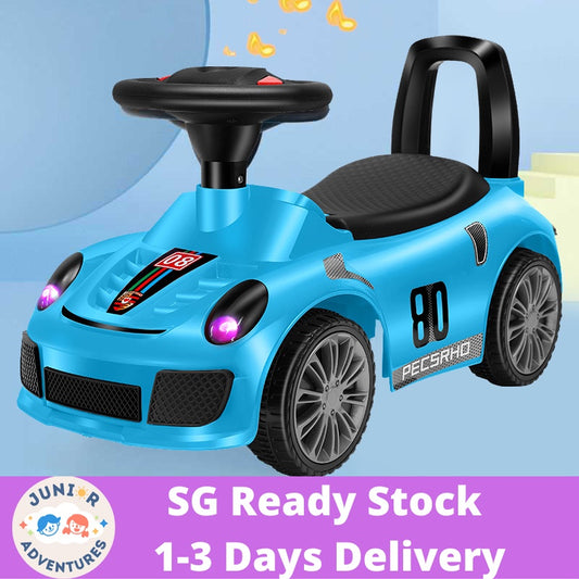 SG Local Delivery Toddler Ride On Pusher Car With Music Exercises Children's Walking Ability And Exercises Legs