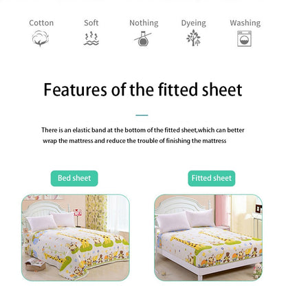 Comfortable Baby Cotton Fitted Mattress Cover 120x65cm