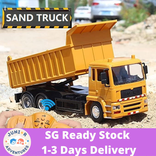 Remote Control Construction Dump Truck Toy – RC Sand Truck for Kids | Christmas & Birthday Gift