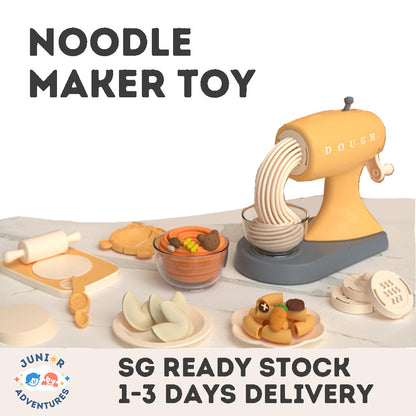 Fun Kitchen Pretend Play Toy Set - Play Dough Noodle and Ice Cream Machines - Gift for Kids and Children