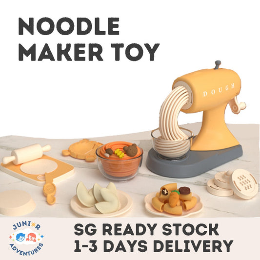 Fun Kitchen Pretend Play Toy Set - Play Dough Noodle and Ice Cream Machines - Gift for Kids and Children