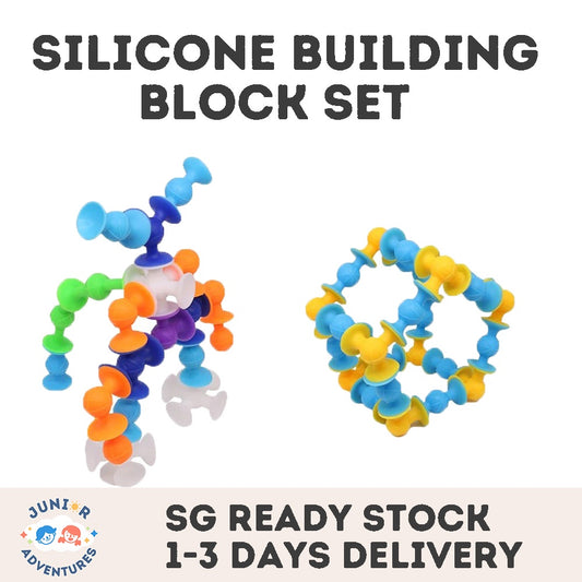 Silicone Building Block Set - Fun and Creative DIY Construction Toy for Kids, Ideal as a Gift for Children