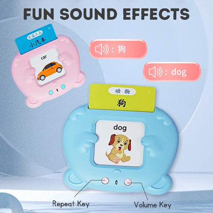 Talking Flash Cards Educational Toys - Talking Flashcards Learning Toys for Toddlers - Montessori Toys Flash Cards