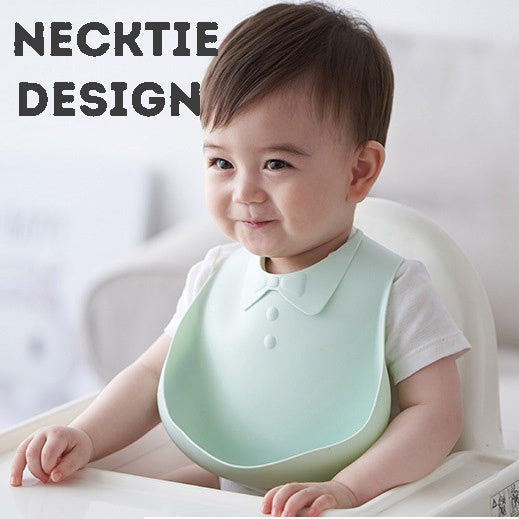 Silicone Baby Bib | Adjustable Fit Waterproof Bibs Easily Wipe Clean - Comfortable Soft Waterproof Bib Keeps Stains Off